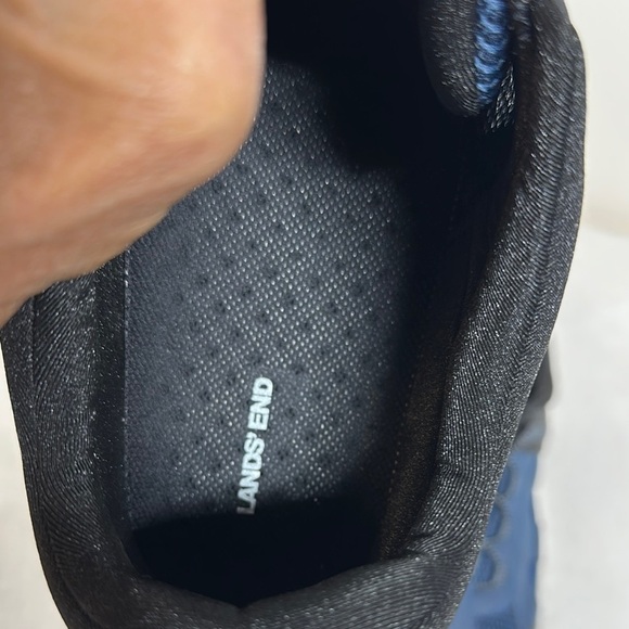Lands' End Blue and Black Athletic Shoes with Mesh Upper - Picture 10 of 13